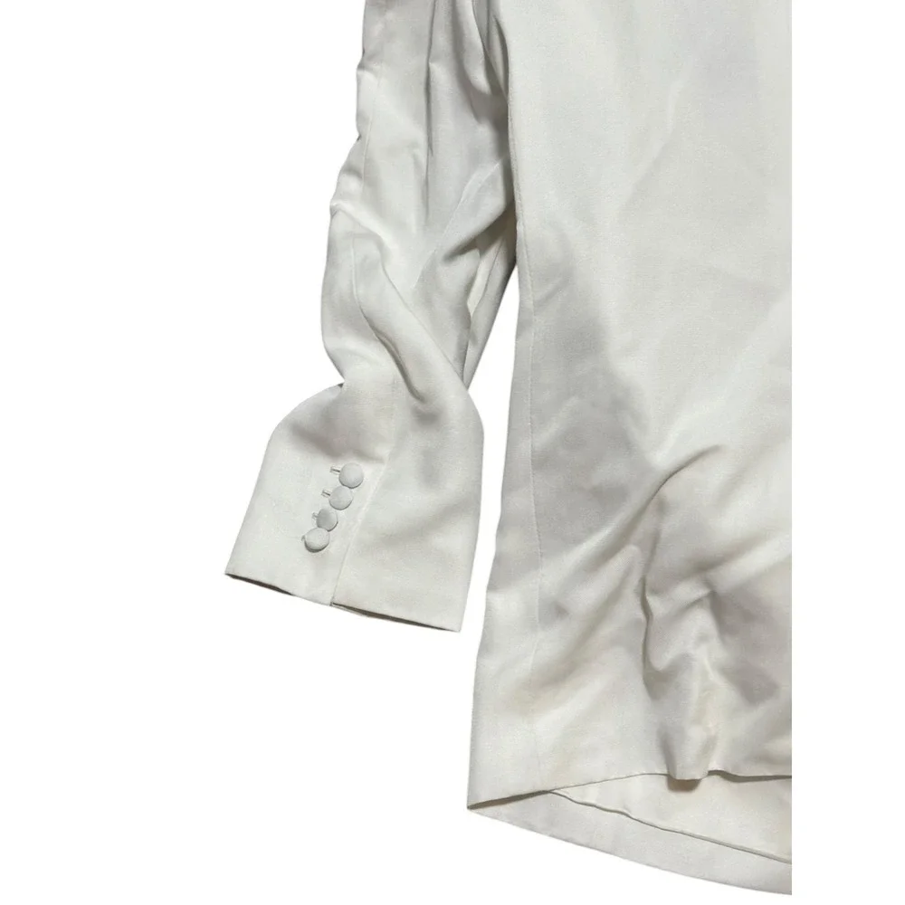Ralph Lauren Purple Label Ivory Silk Trousers 30 Custom Shawl Tux Jacket Set 40R